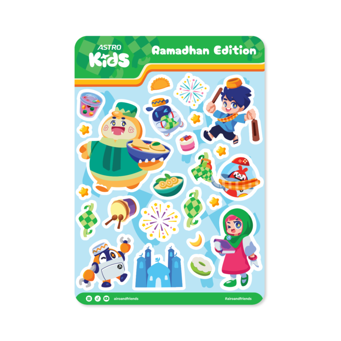 Ramadan Fun Sticker Sheet Astro Kids