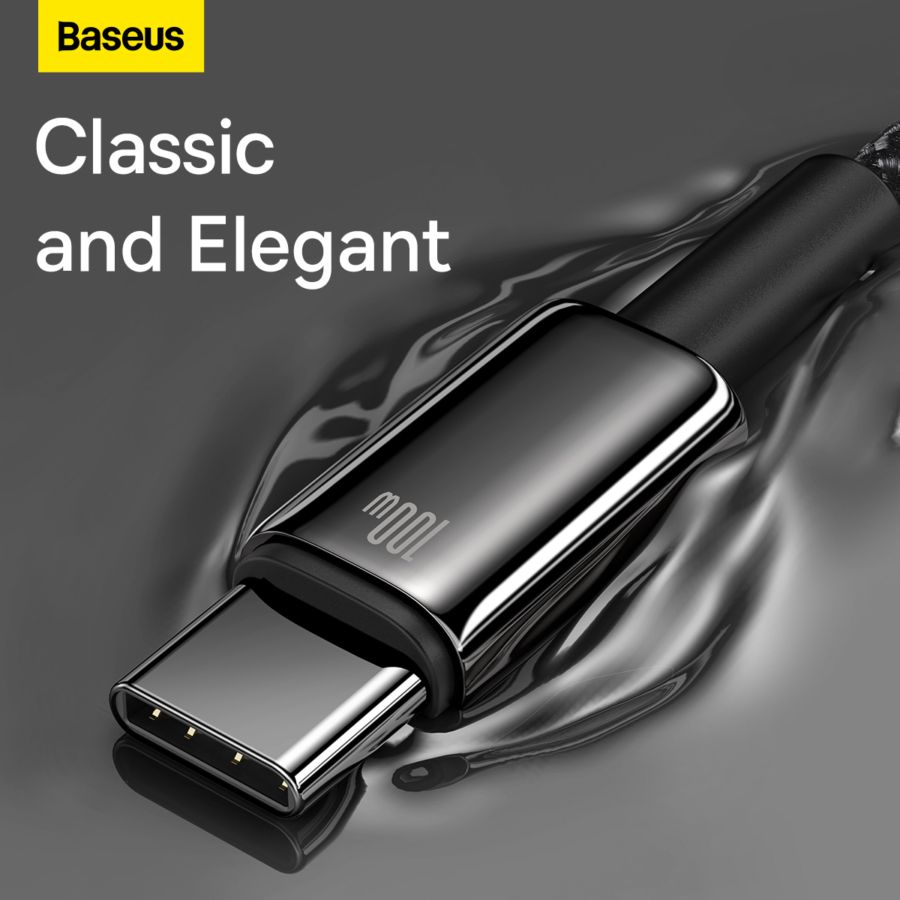 Baseus Tungsten Gold Fast Charging Cable USB to Type-C 100W 2m Black 1pcs