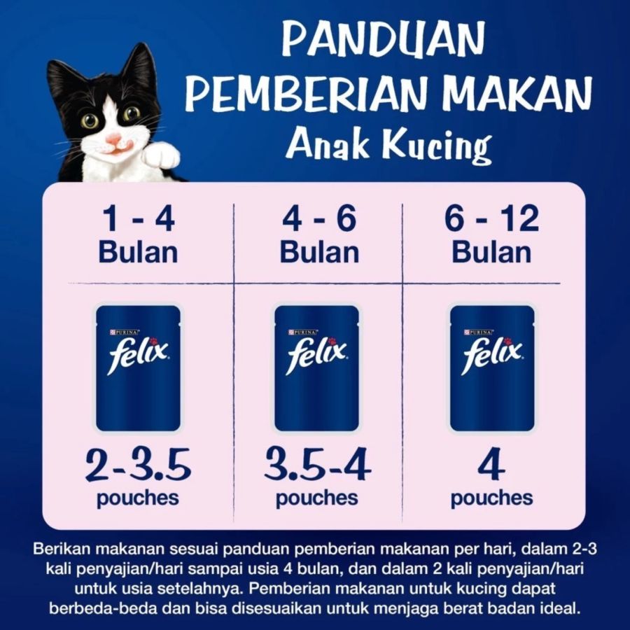 Felix Tuna Kitten Makanan Kucing Basah 85gram