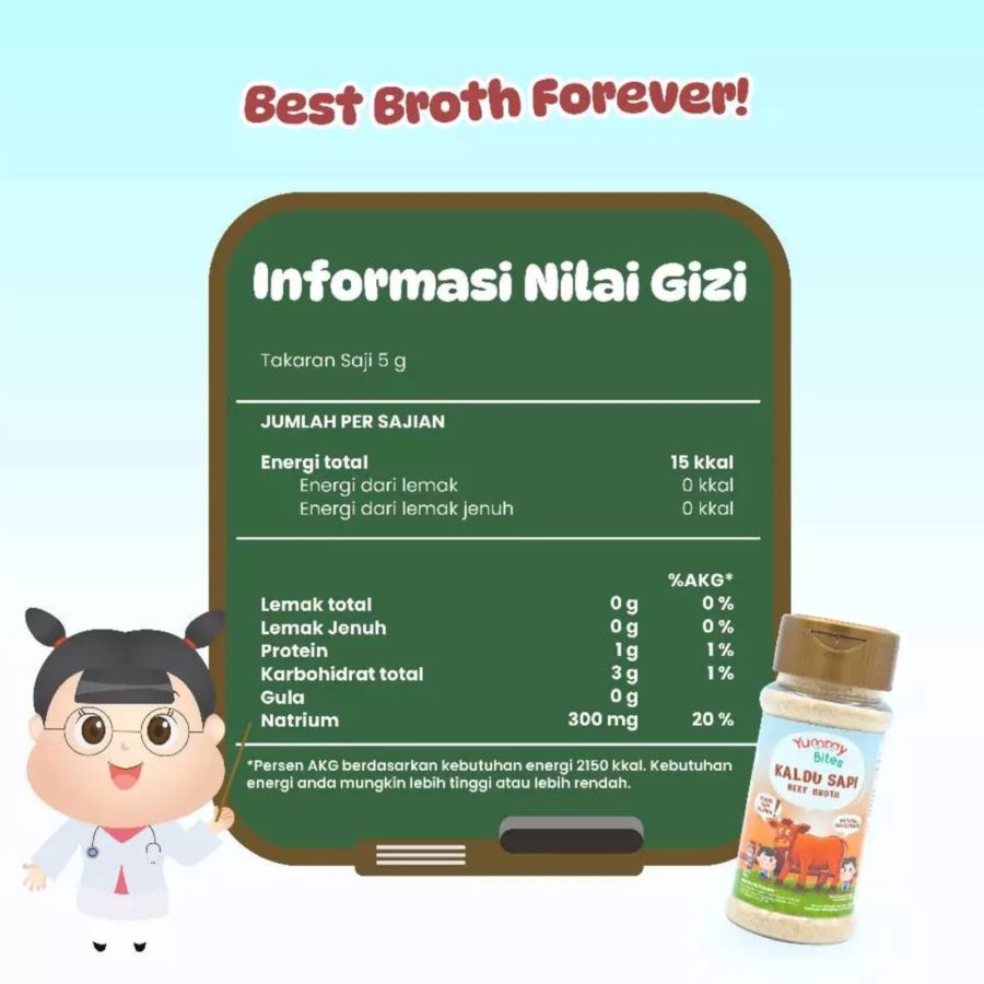 Yummy Bites Kaldu Sapi Bumbu MPASI 75gram