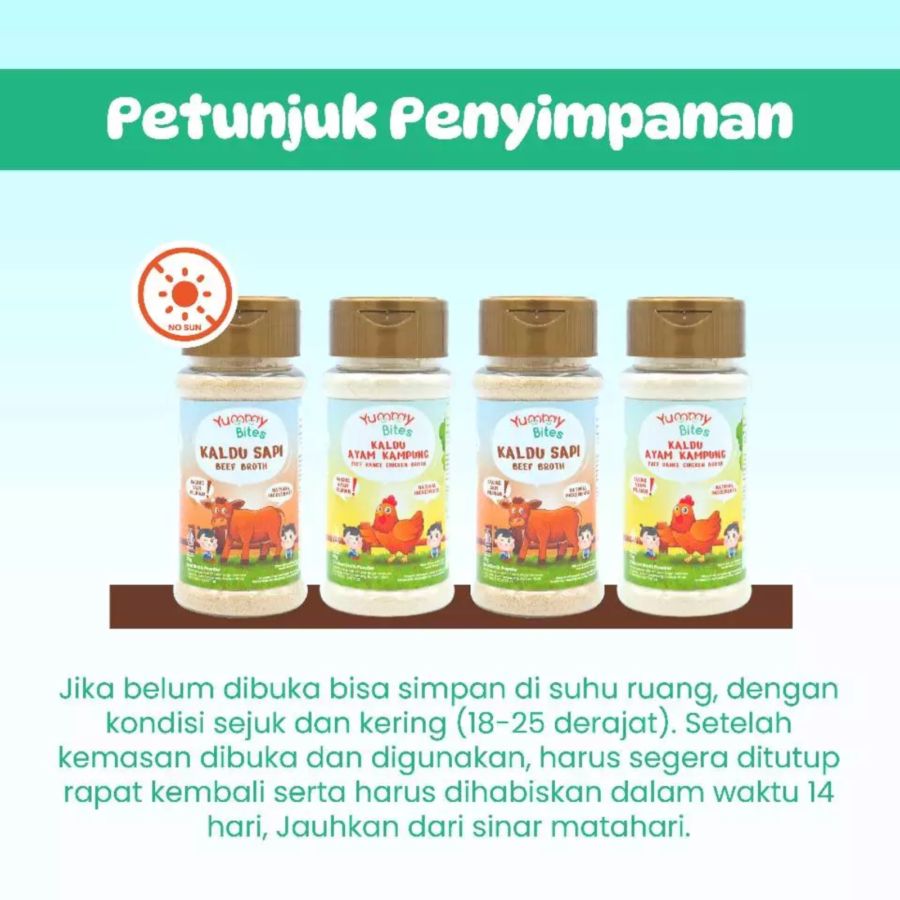 Yummy Bites Kaldu Sapi Bumbu MPASI 75gram