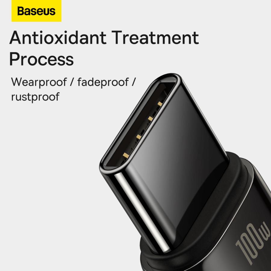 Baseus Tungsten Gold Fast Charging Cable USB to Type-C 100W 2m Black 1pcs