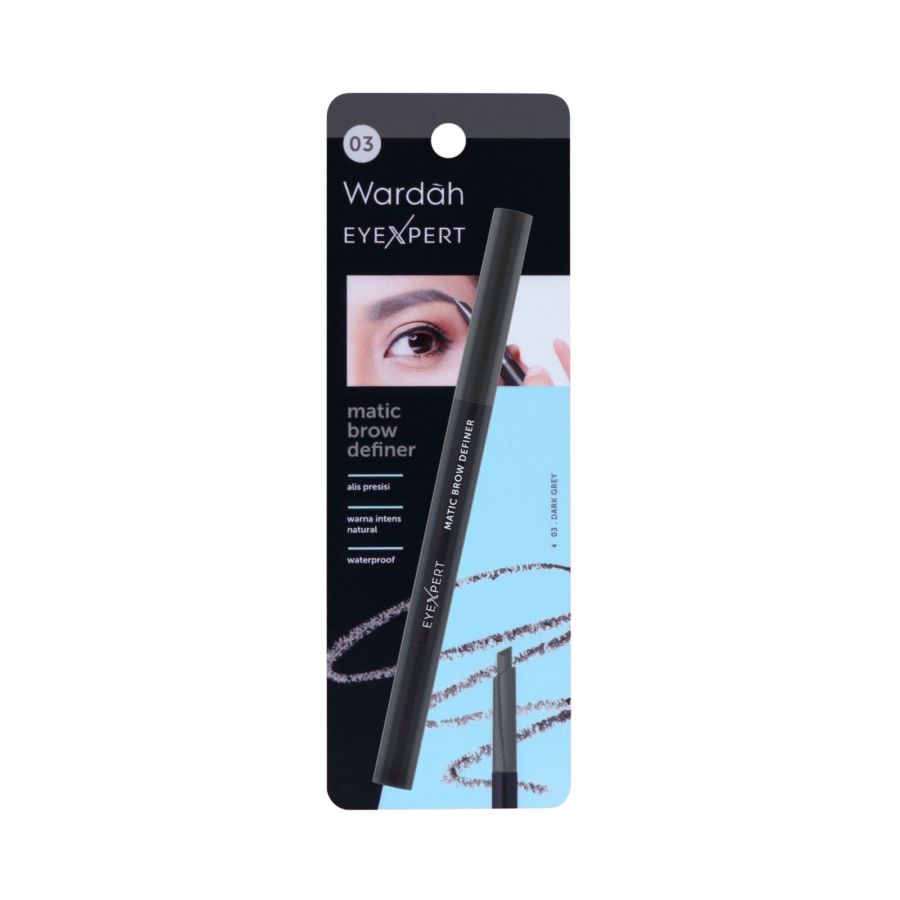 Wardah EyeXpert Matic 03 Dark Grey Brow Definer 1stick