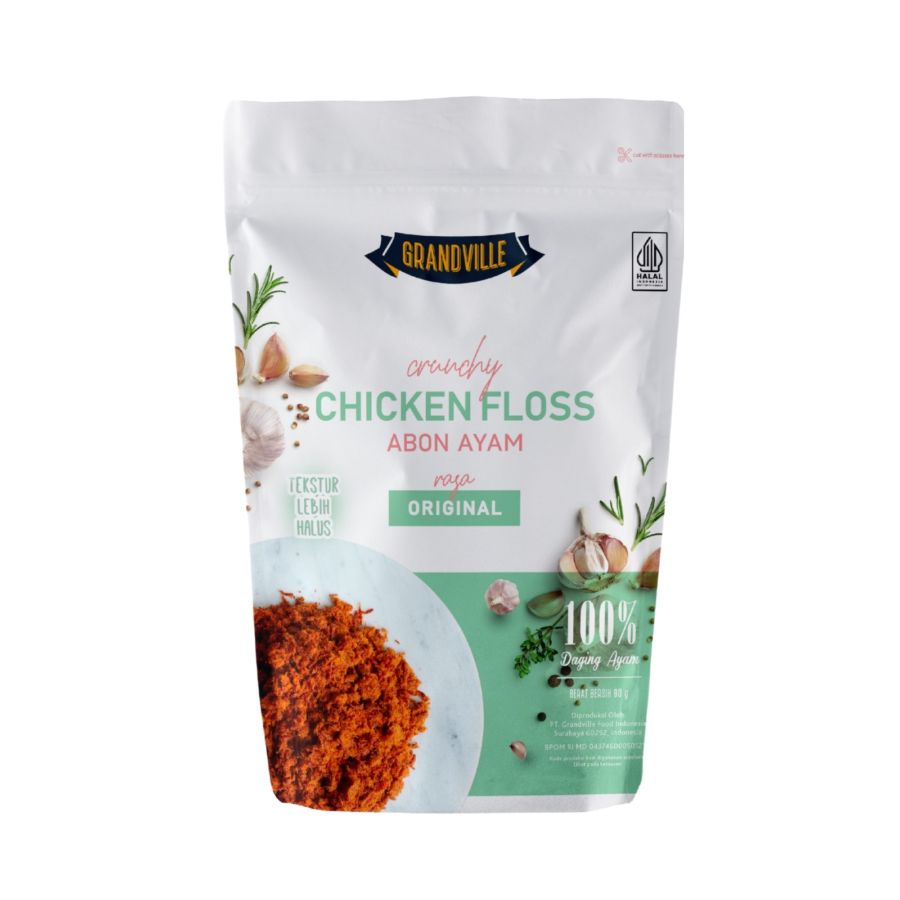 Grandville Crunchy Chicken Floss Abon Ayam Original 90gram