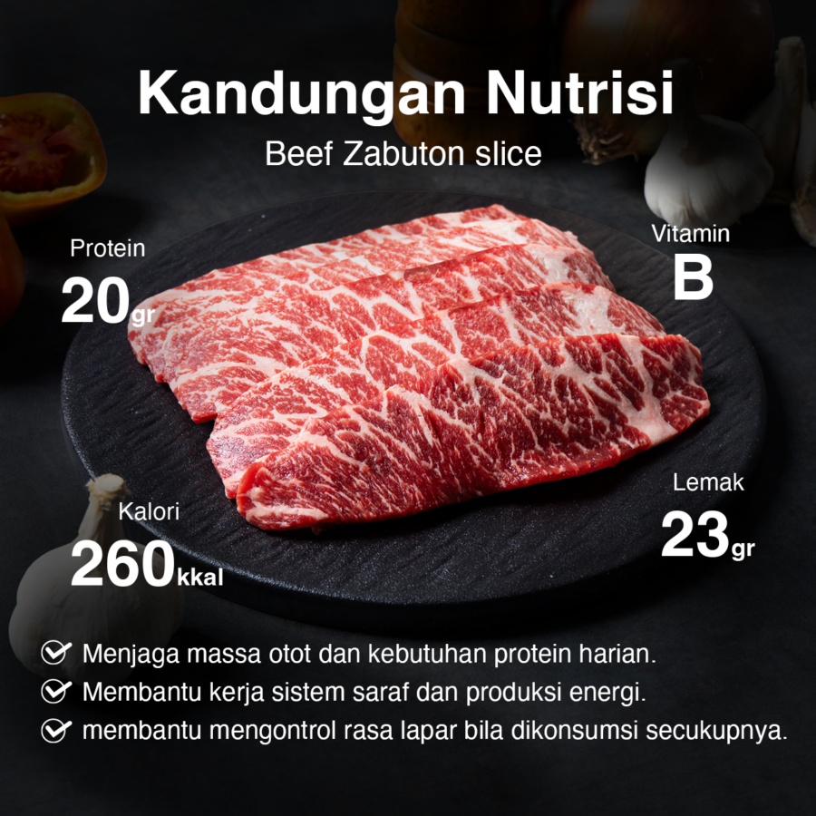 Beef Zabuton slice Astro Farm Signature 200gram
