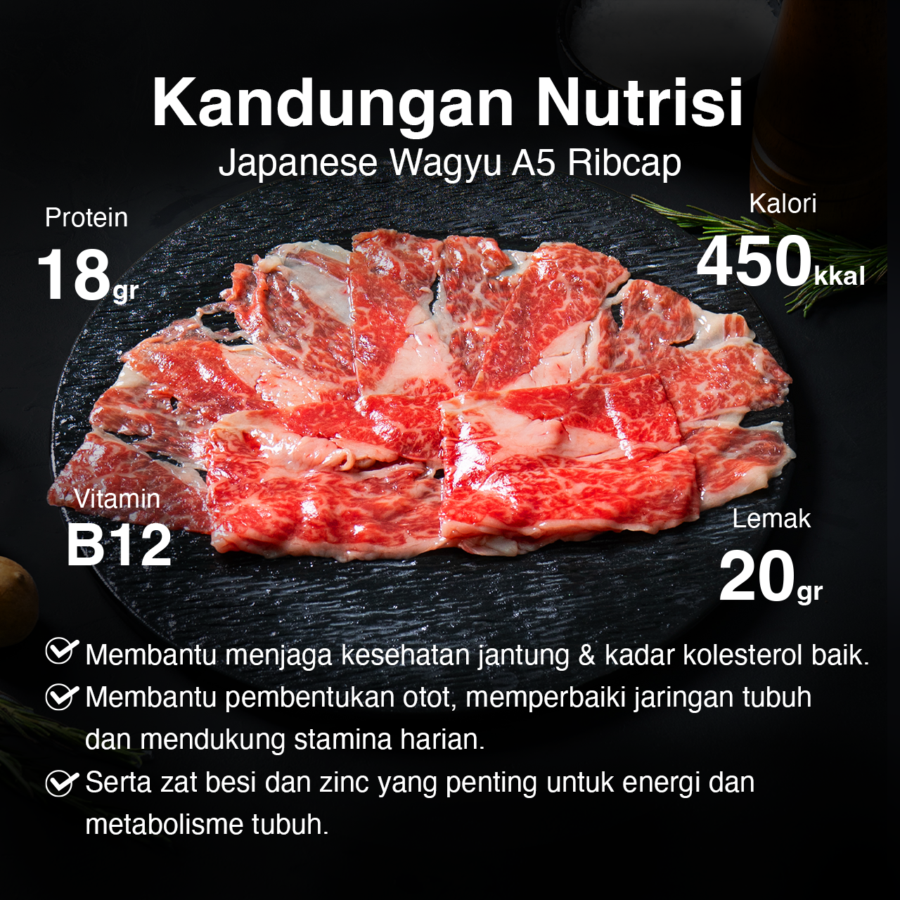 Japanese Wagyu A5 Ribcap Astro Farm Signature 100gram