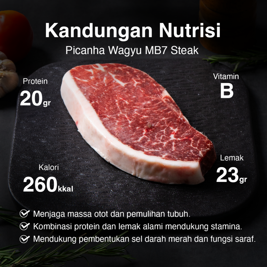 Picanha Wagyu MB7 Steak Astro Farm Signature 150gram 150gram