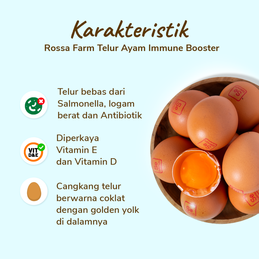 Rossa Farm Telur Ayam Immune Booster 10butir