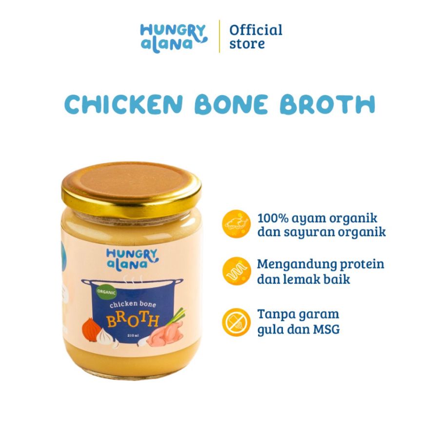 Hungry Alana Chicken Bone Broth High Protein MPASI 210ml
