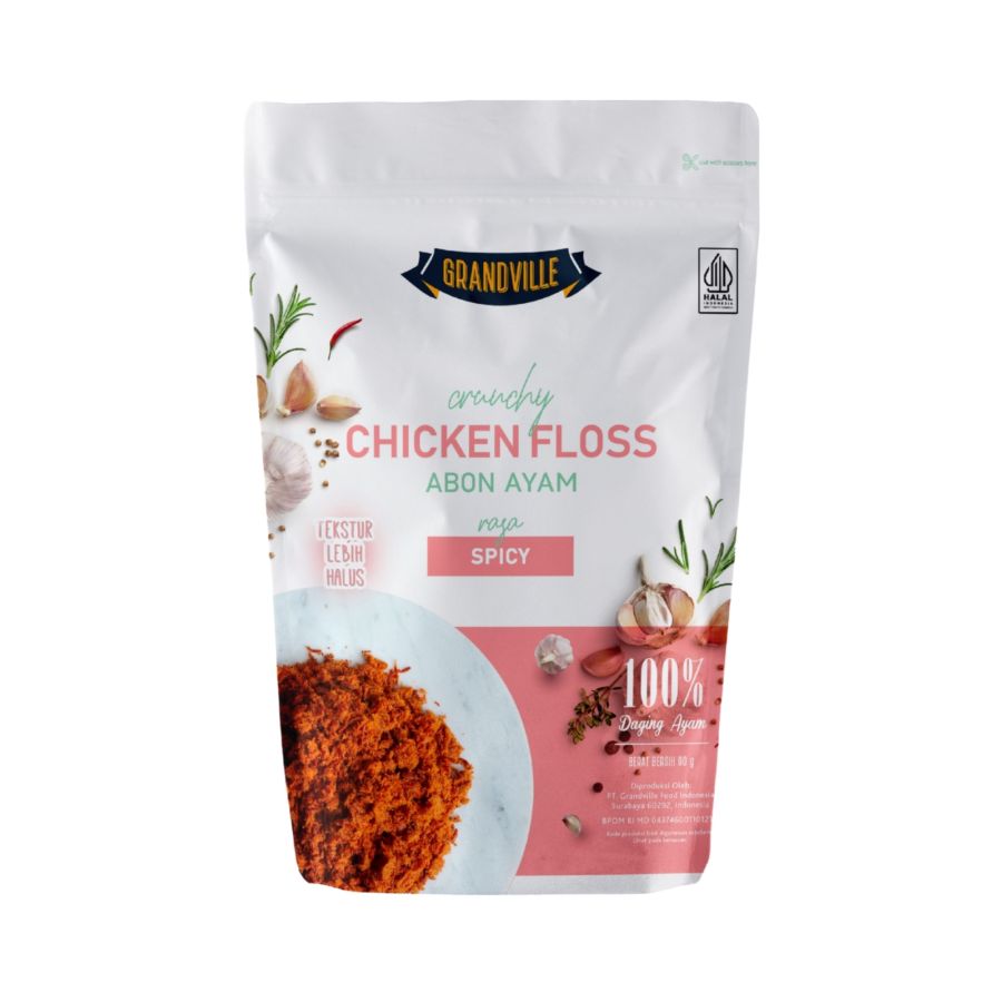Grandville Abon Ayam Crunchy Spicy 90gram