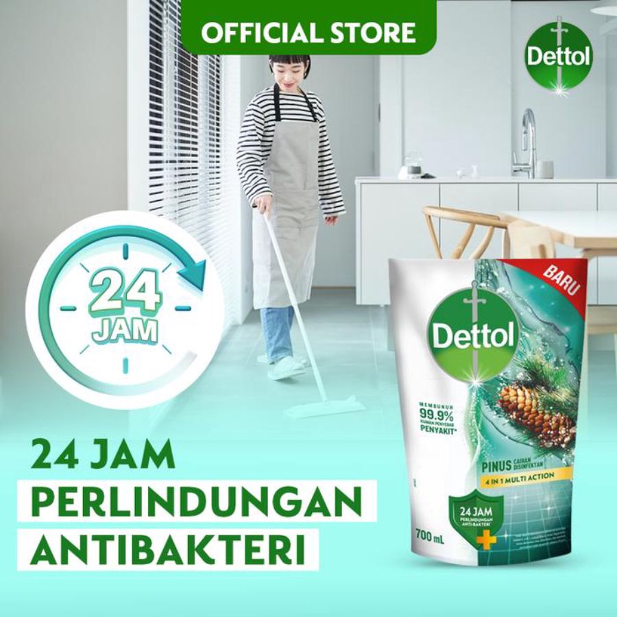 Dettol Pine Pembersih Lantai 700ml