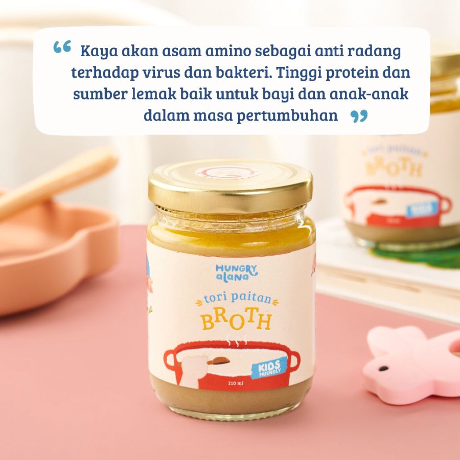Hungry Alana Tori Paitan Broth Kaldu Ayam Probiotik MPASI 210ml