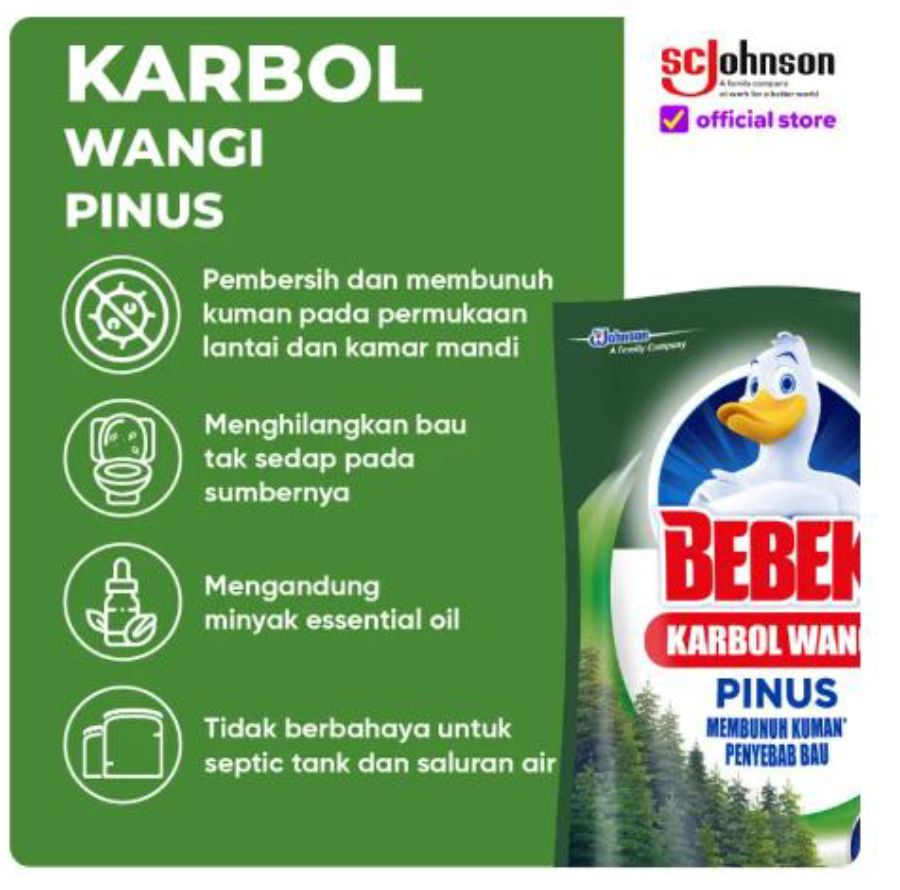 Bebek Karbol Pinus Pembersih Lantai 450ml