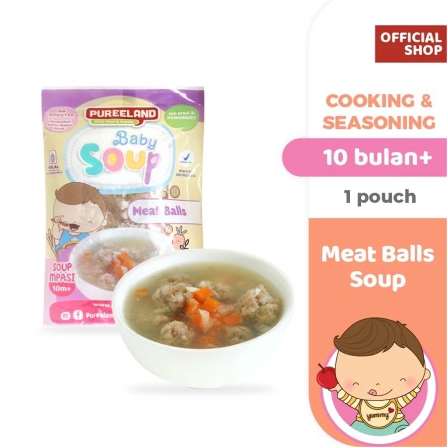 Pureeland Baby Soup Meat Balls Soup MPASI 150ml