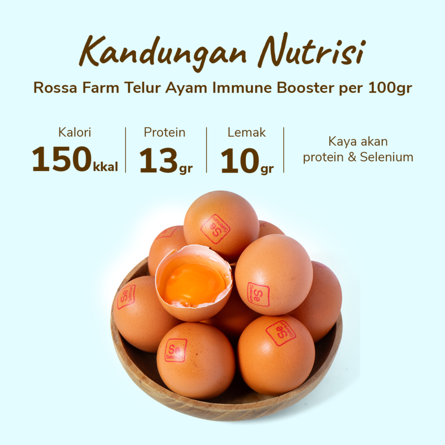 Rossa Farm Telur Ayam Immune Booster 10butir