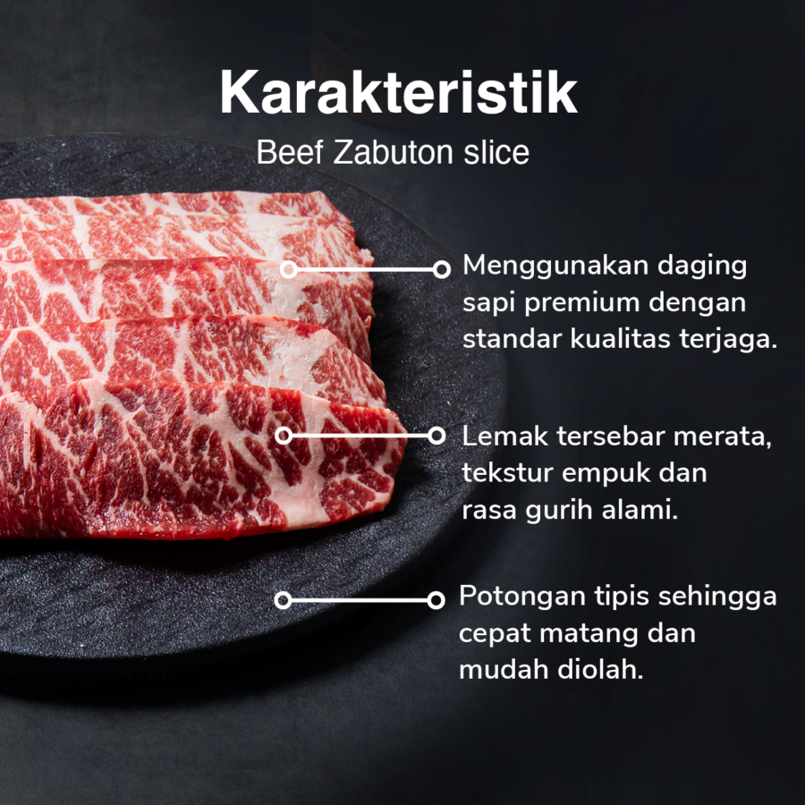 Beef Zabuton slice Astro Farm Signature 200gram