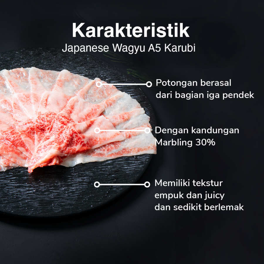 Japanese Wagyu A5 Karubi Astro Farm Signature 100gram 100gram