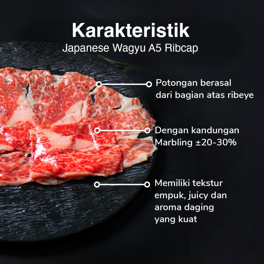 Japanese Wagyu A5 Ribcap Astro Farm Signature 100gram
