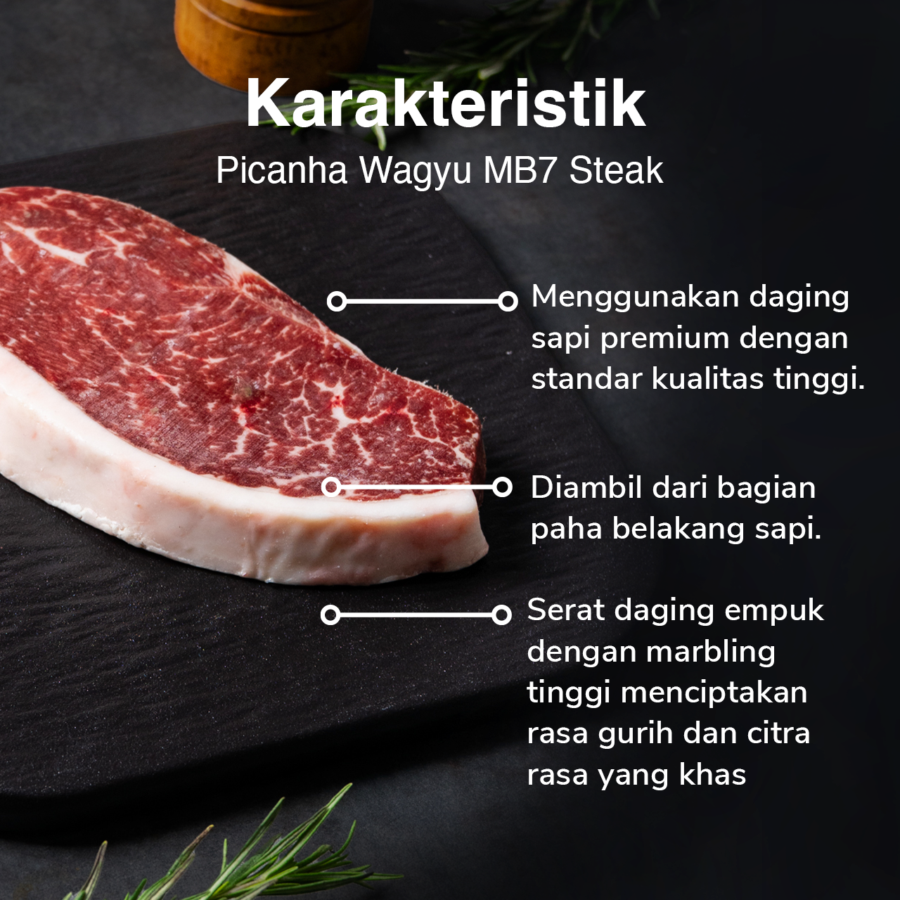 Picanha Wagyu MB7 Steak Astro Farm Signature 150gram 150gram