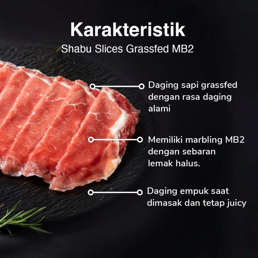 Shabu Slices Grassfed MB2 Astro Farm Signature 250gram 250gram