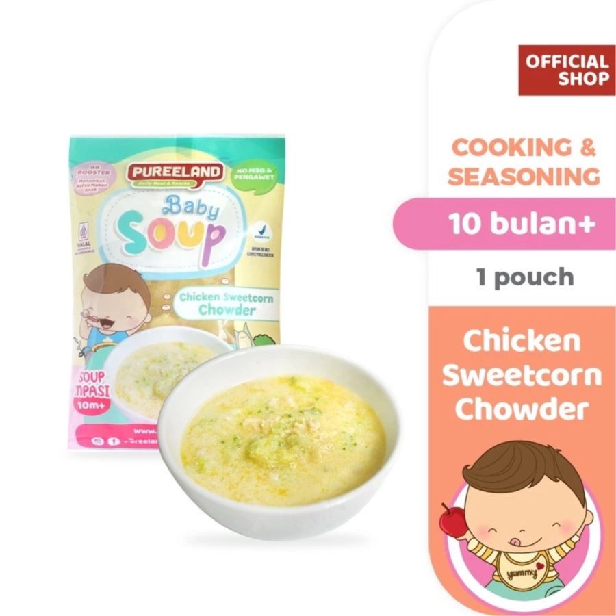 Pureeland Baby Soup Chicken Sweetcorn Chowder Soup MPASI 150ml