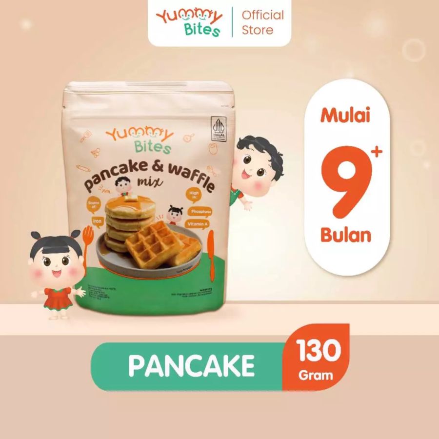 Yummy Bites Pancake & Waffle Mix Anak 130gram