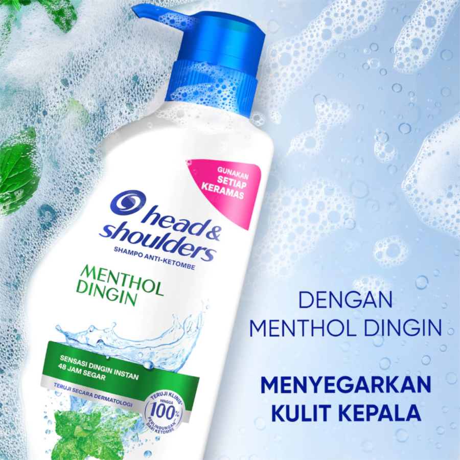 Head & Shoulders Menthol Dingin Anti Dandruff Shampoo 840ml