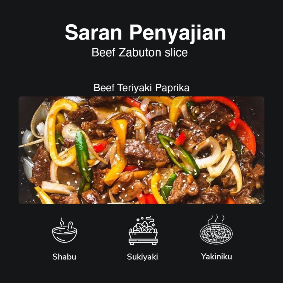 Beef Zabuton slice Astro Farm Signature 200gram