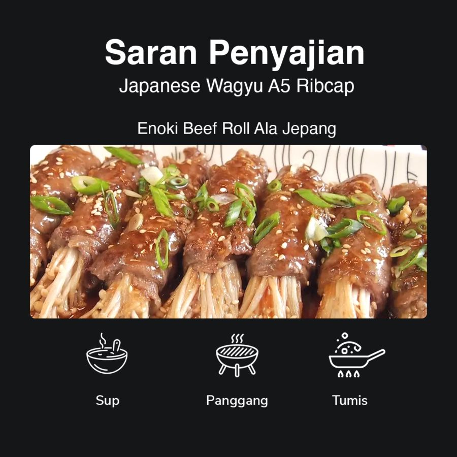 Japanese Wagyu A5 Ribcap Astro Farm Signature 100gram