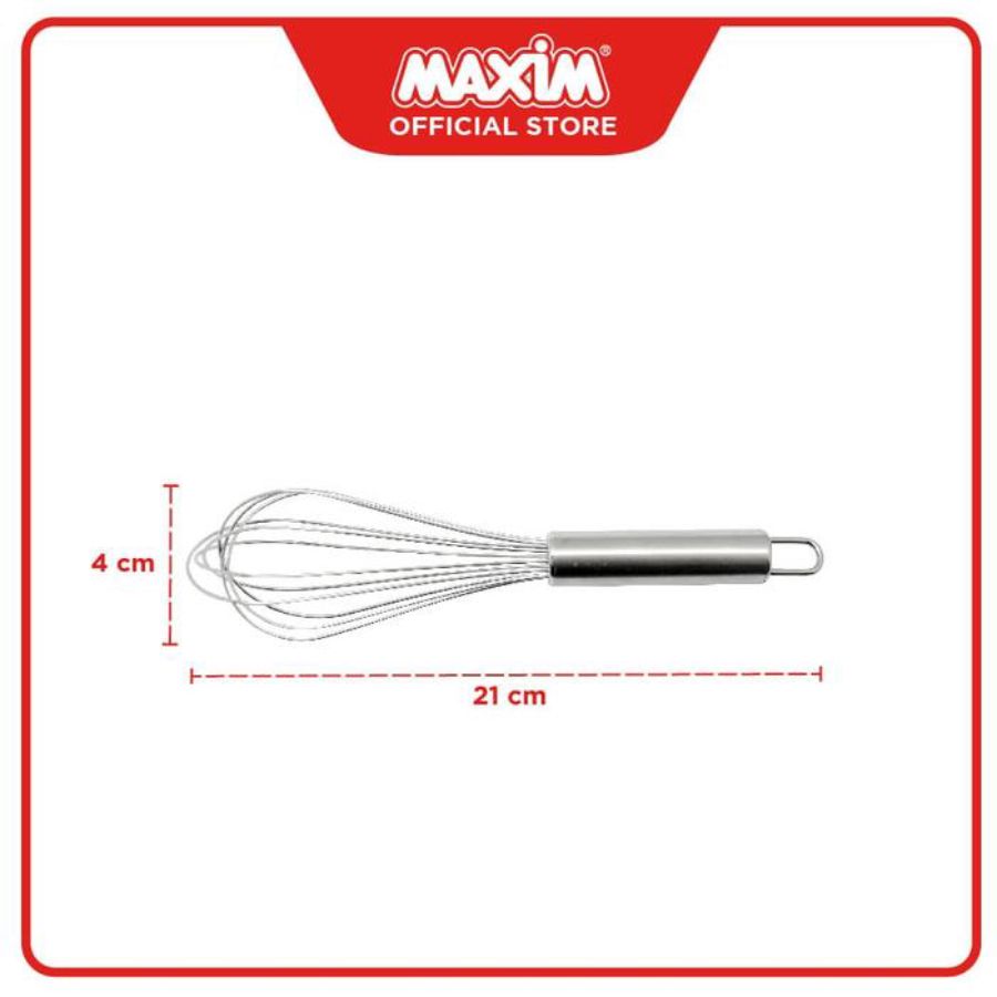 Maxim Tools Ballon Whisk Metal 8 Inch 1pcs