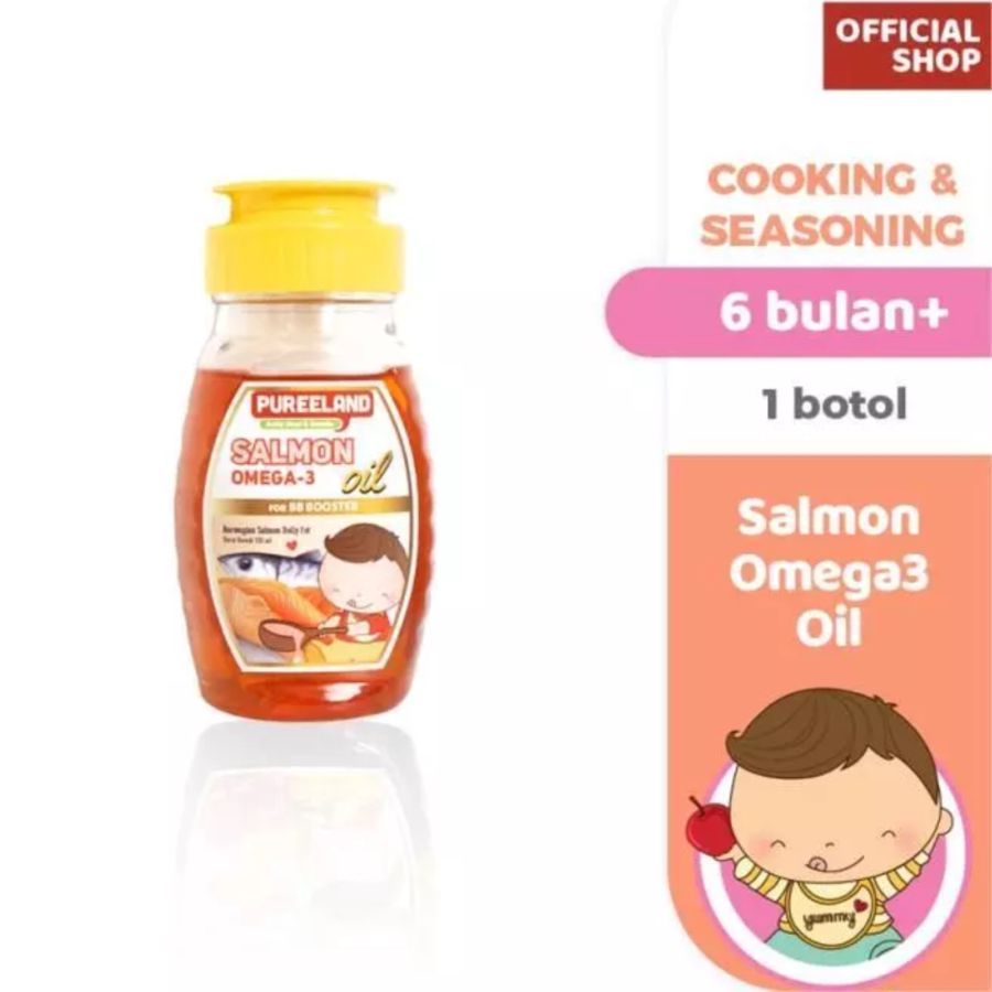 Pureeland Fat MPASI Oil ⁠Salmon Omega-3 Oil BB Booster 100ml