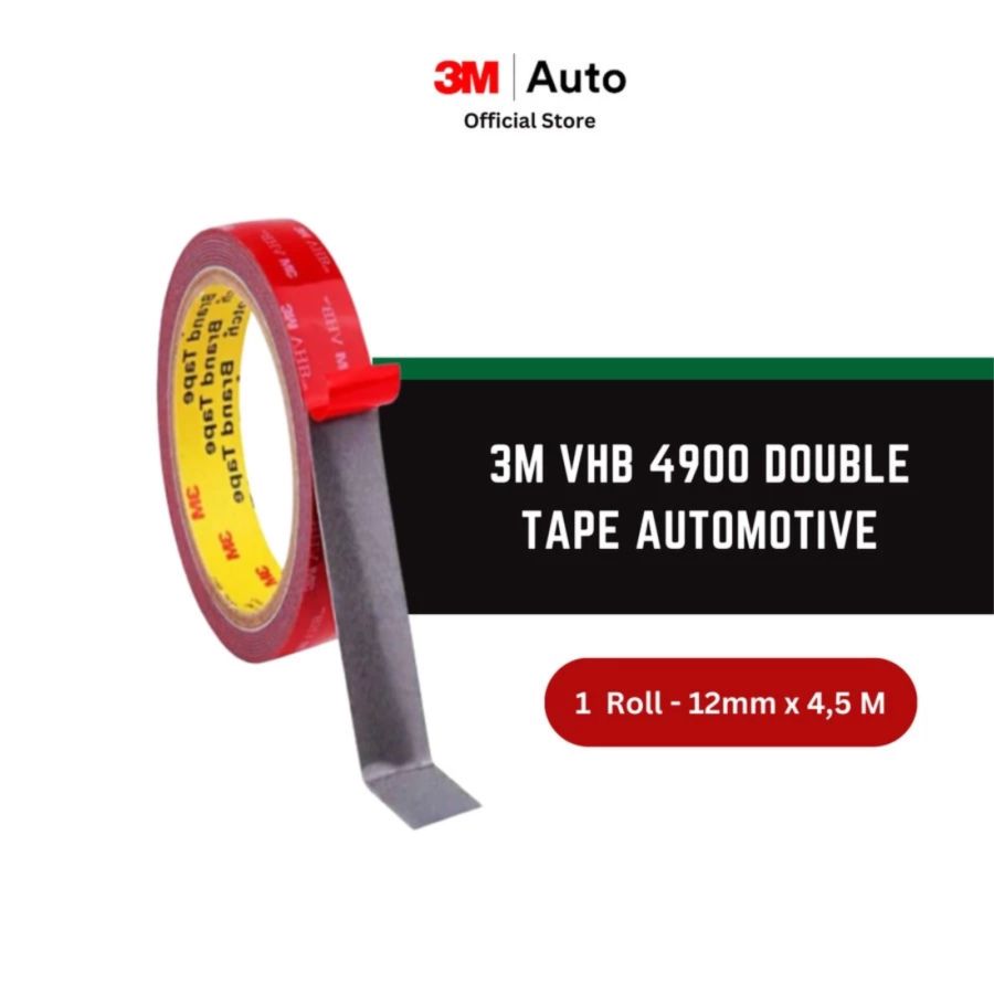 3M VHB Double Tape Merah 12mm x 4.5m 1pcs