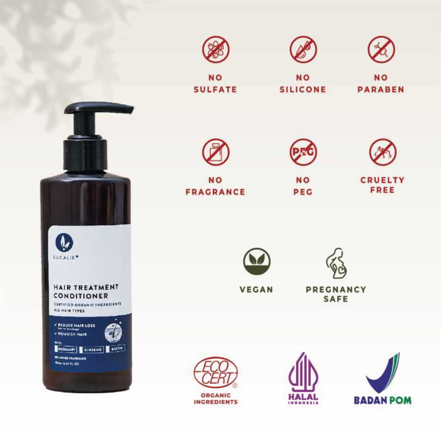 Eucalie Organic Hair Growth Hair Loss Treatment Conditioner 190ml