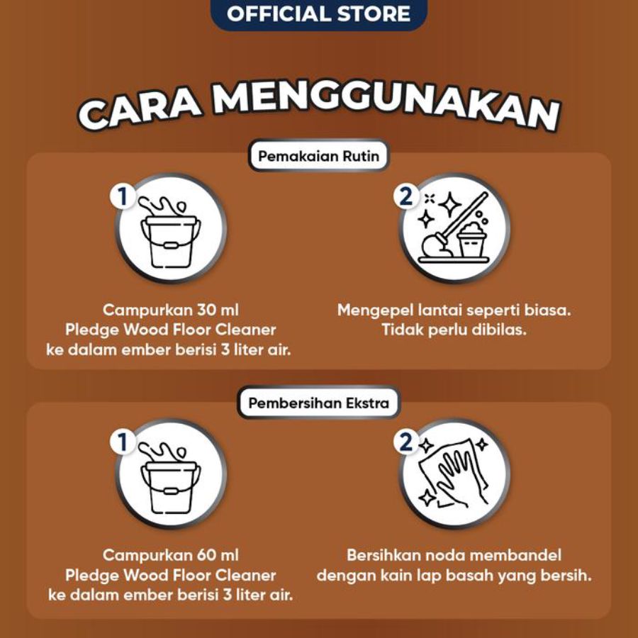 Pledge Wood Floor Cleaner Pembersih Lantai Kayu 400ml