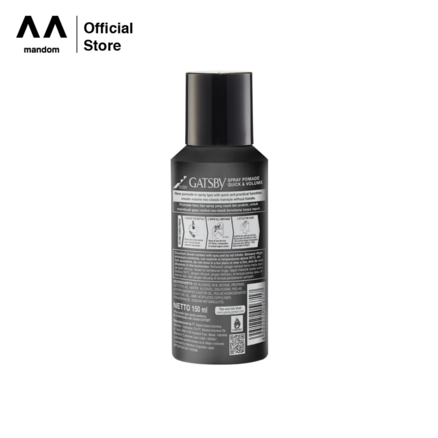 Gatsby Spray Pomade Quick & Volume 150ml