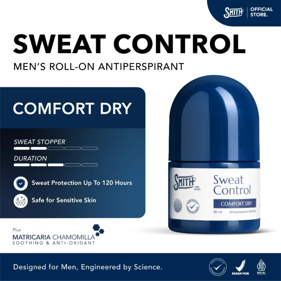 Smith Sweat Control Comfort Dry Antiperspirant Roll On 30ml