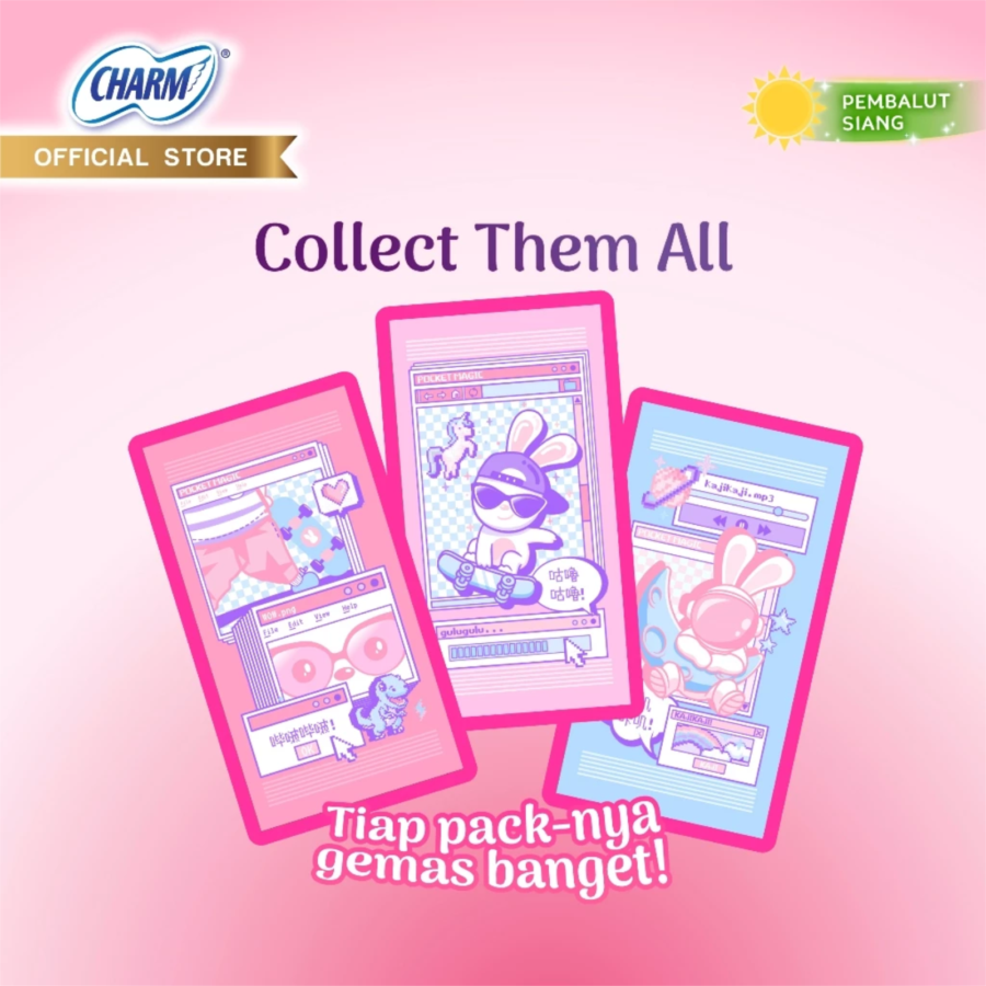 Charm Stylish Compact Wing 24cm Pembalut Kewanitaan 12pads