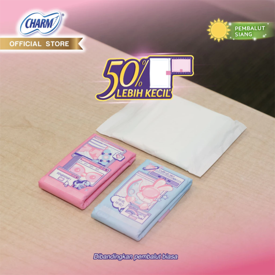 Charm Stylish Compact Wing 24cm Pembalut Kewanitaan 12pads