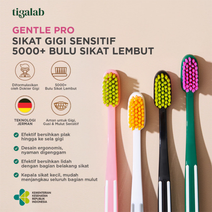 Tigalab Gentle Pro Berry Mint Soft Toothbrush 1pcs