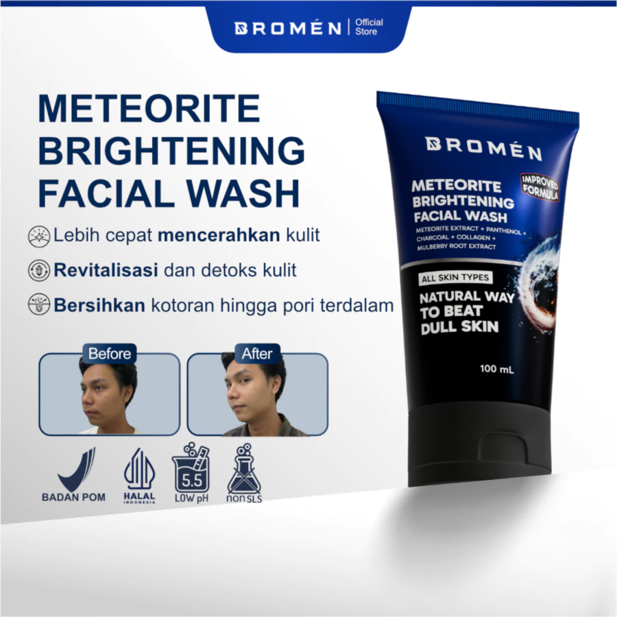Bromen Meteorite Brightening Facial Wash 100ml