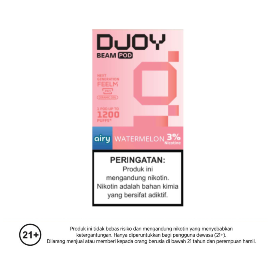 Djoy Beam Pod Airy Watermelon Rokok Elektrik 1pcs