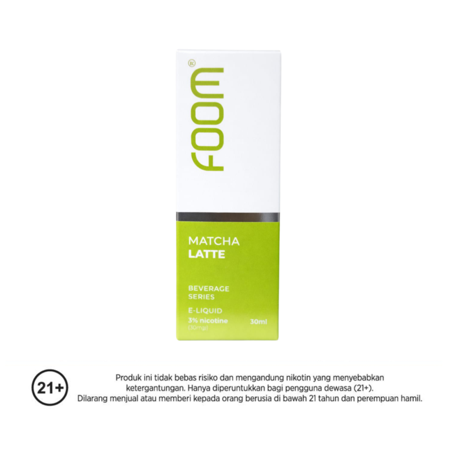 Foom Liquid Saltnic Matcha Latte Rokok Elektrik 30ml