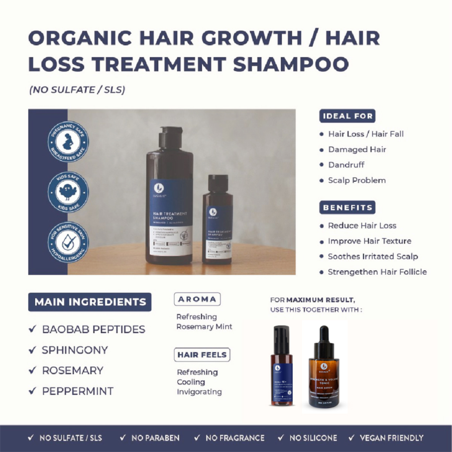 Eucalie Organic Hair Treatment Anti Hair Fall Shampoo 190ml