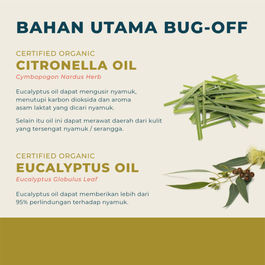 Eucalie Bug Off Spray Organic Mosquito Repellent 50ml