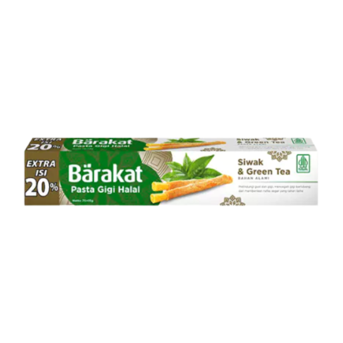 Barakat Siwak & Greentea Tube Pasta Gigi