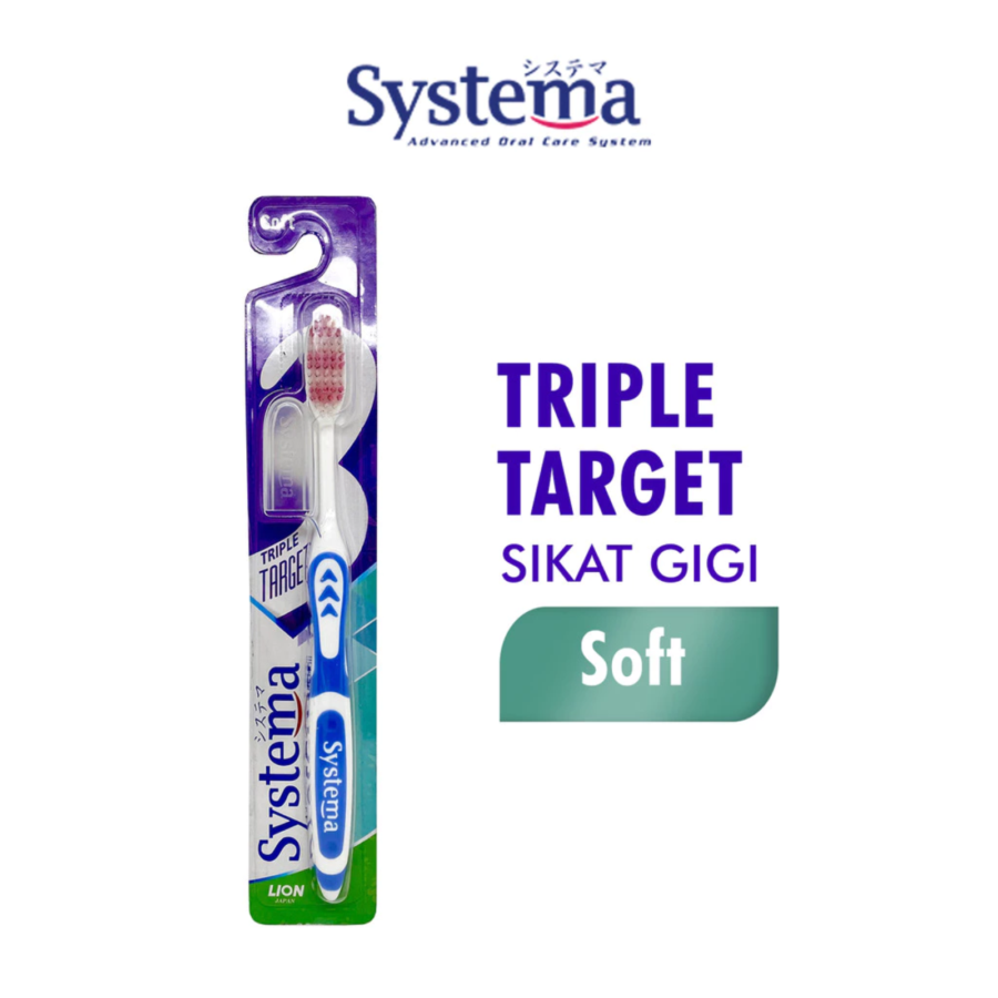 Systema Triple Target Soft Toothbrush 1pcs
