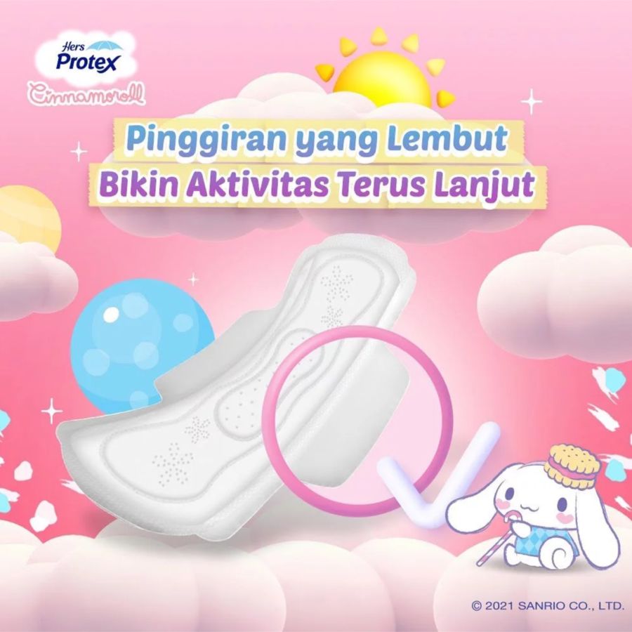Hers Protex Daily Comfort Day Cinnamoroll 23.5cm Pembalut Kewanitaan 1pack
