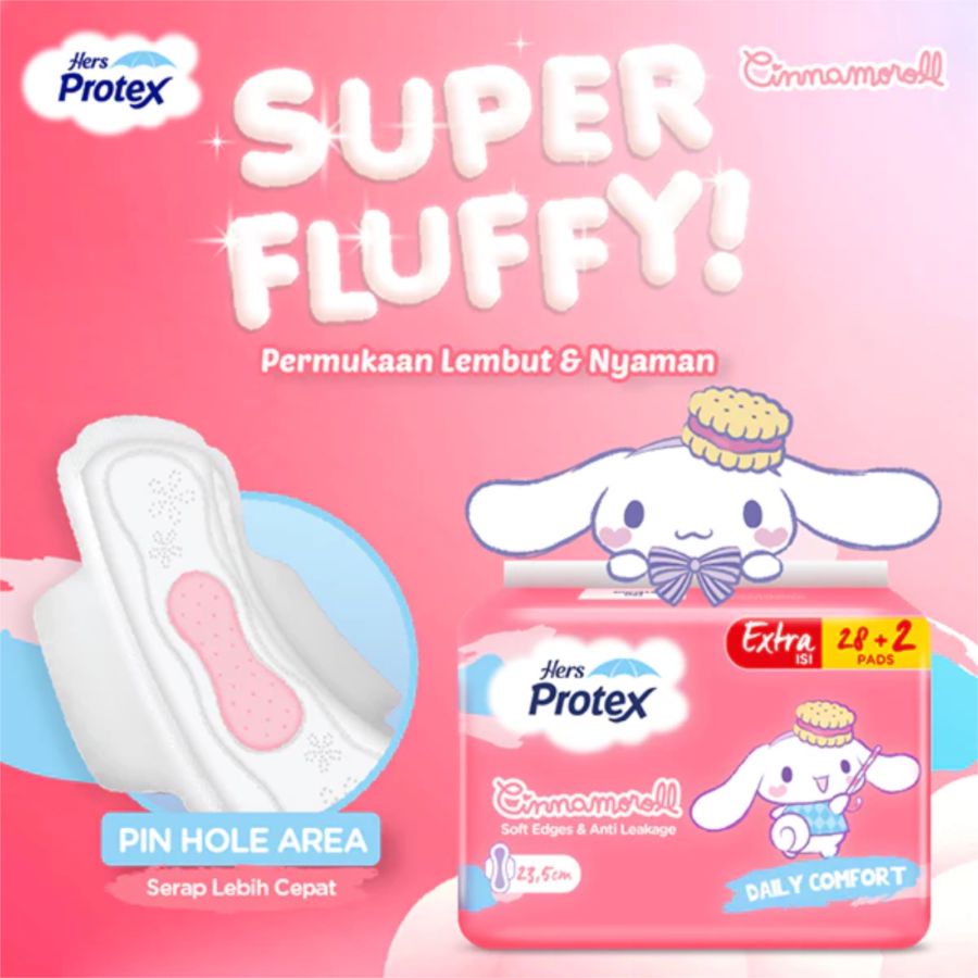 Hers Protex Daily Comfort Day Cinnamoroll 23.5cm Pembalut Kewanitaan 1pack