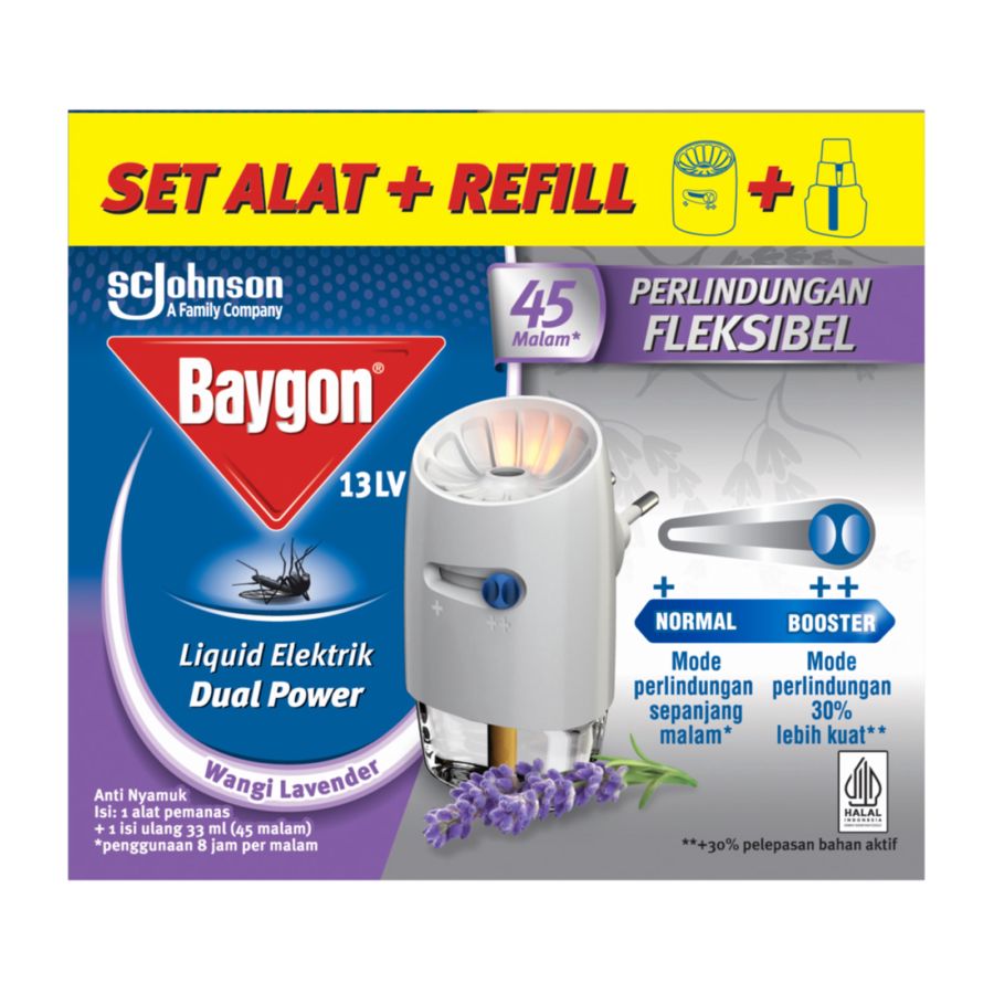 Baygon Liquid Electric Dual Heater Set 33ml