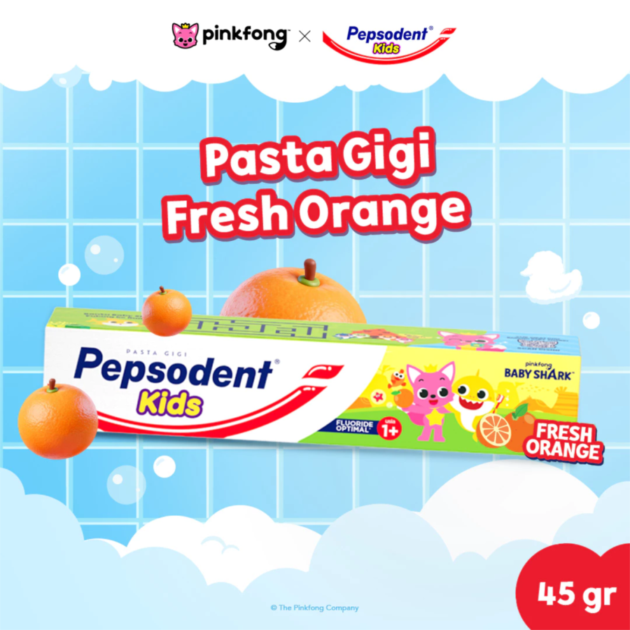 Pepsodent Kids Orange Pasta Gigi Anak 45gram